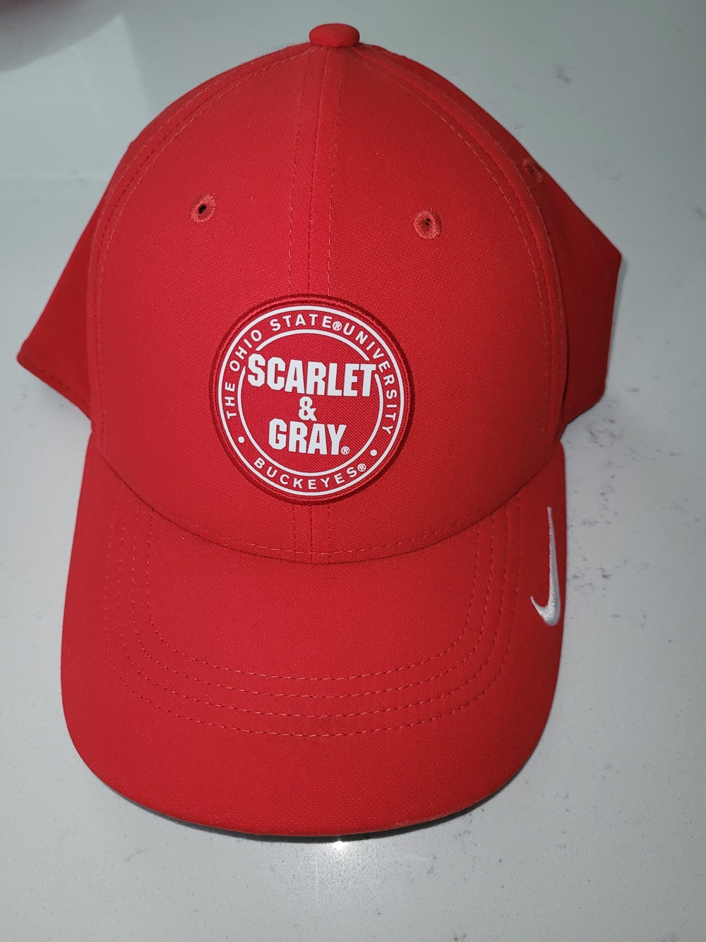 Nike Scarlet & Gray Buckeyes Red Baseball Cap